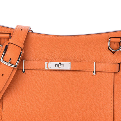 Hermes Taurillon Clemence Jypsiere 28 Orange 8 of 10