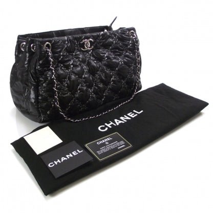 Chanel Nylon Quilted Tweed on Stitch Tote Black 5 of 13