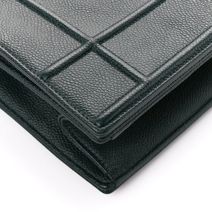 Christian Dior Grained Calfskin Large Diorama Flap Bag Green 10 of 11