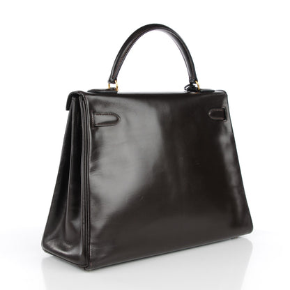 Hermes Box Kelly Retourne 32 Chocolate 18 of 24