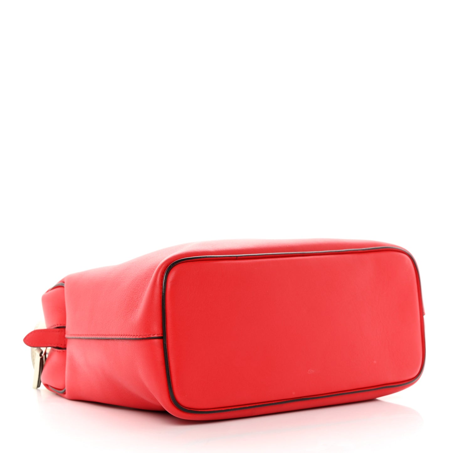 Lambskin Small Soft Cube Satchel Bright Red