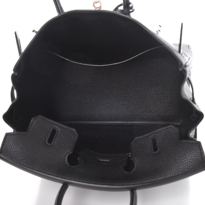 Hermes Togo Birkin 25 Black 5 of 8