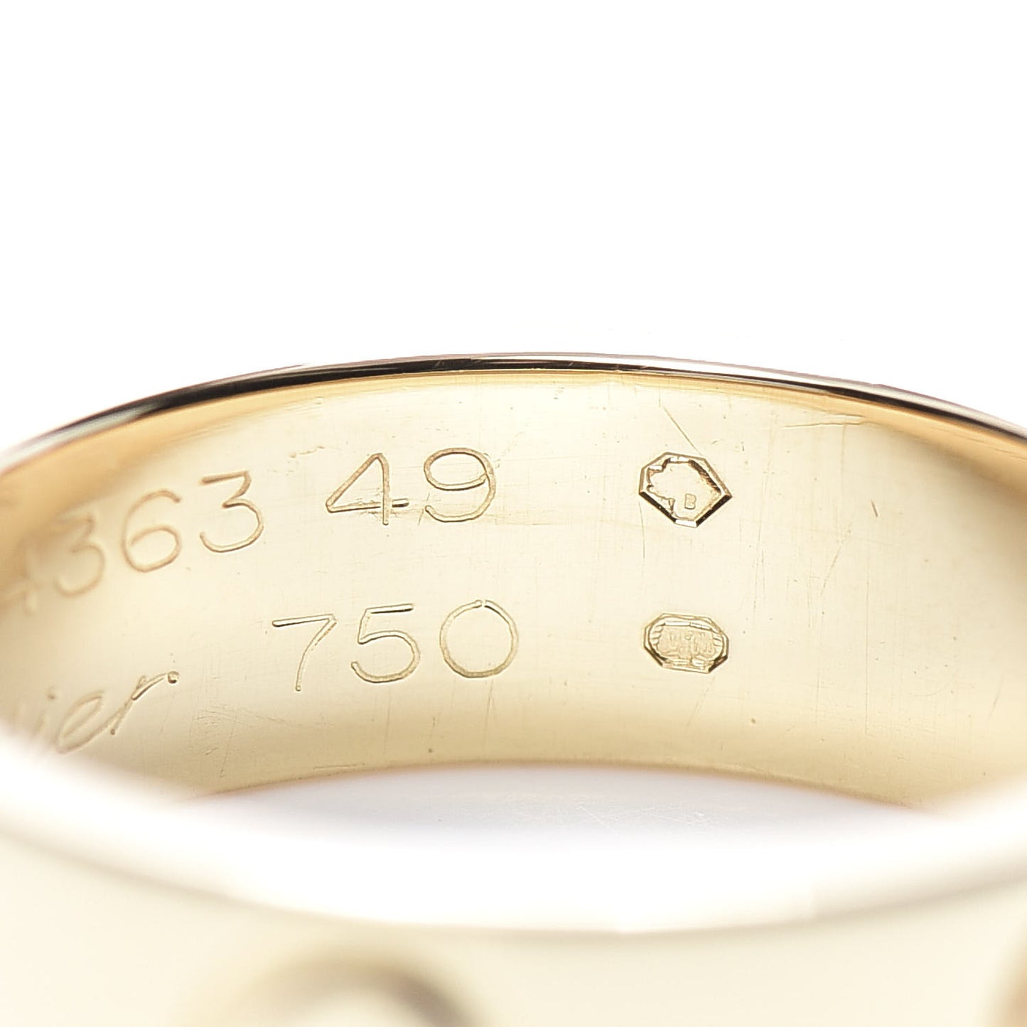 18K Yellow Gold 5.5mm LOVE Ring 49 4.75