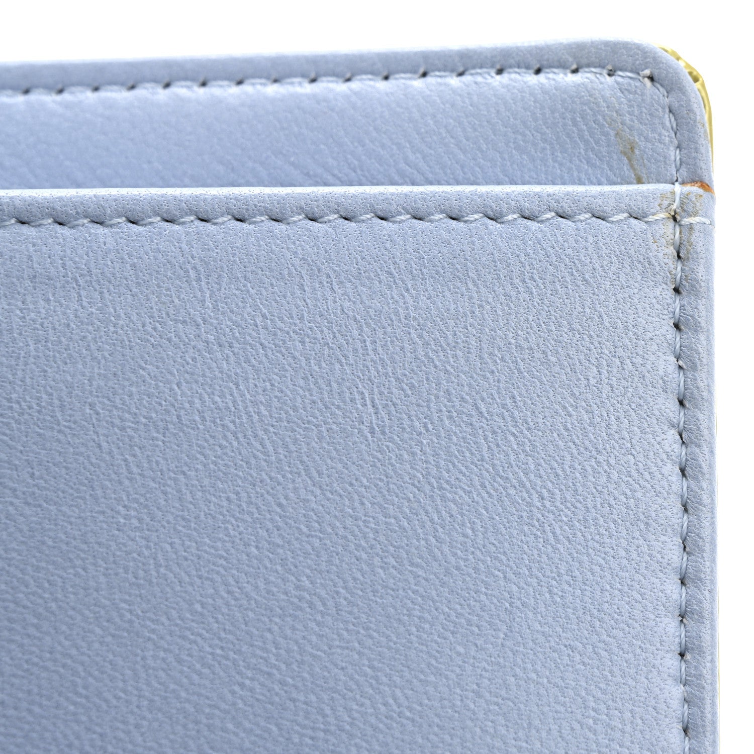 Chanel Patent Calfskin Lucky Symbols Yen Wallet Light Blue 10 of 13