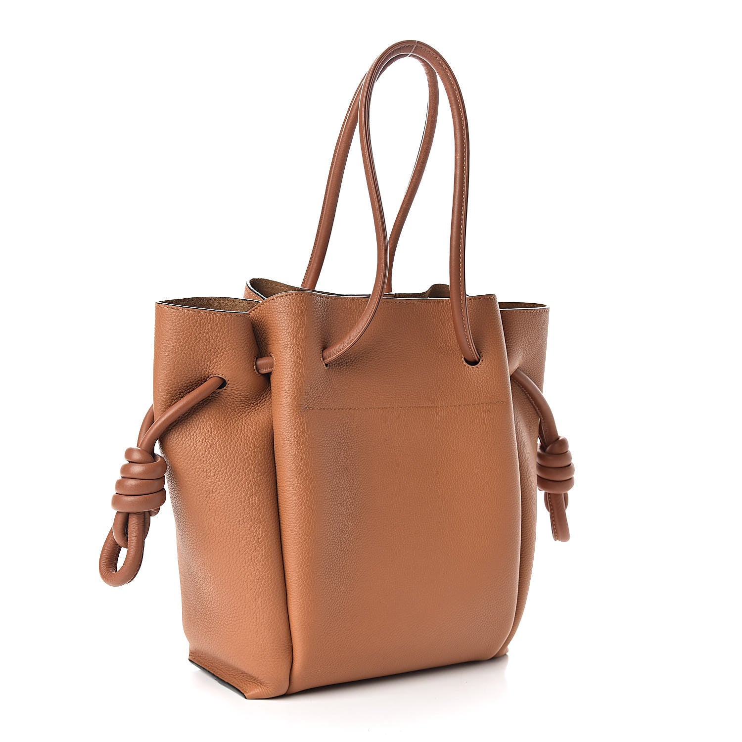 Loewe Calfskin Flamenco Knot Bag Tan Light Caramel 3 of 10