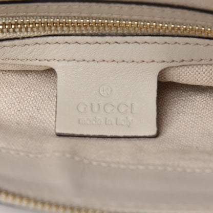 Gucci Guccissima Mayfair Top Handle Satchel Off White 6 of 11
