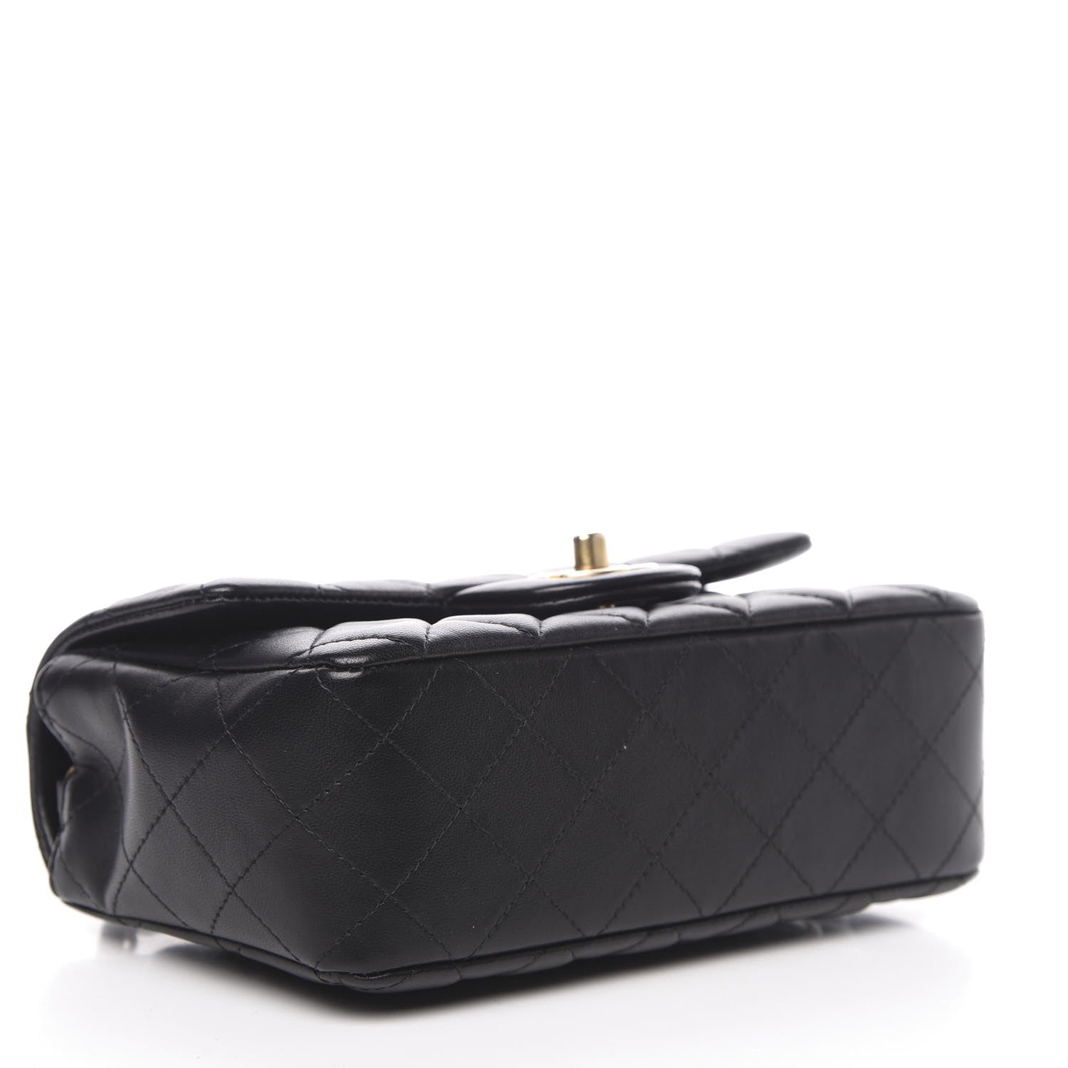 Chanel Lambskin Quilted Mini Rectangular Flap Black 4 of 12