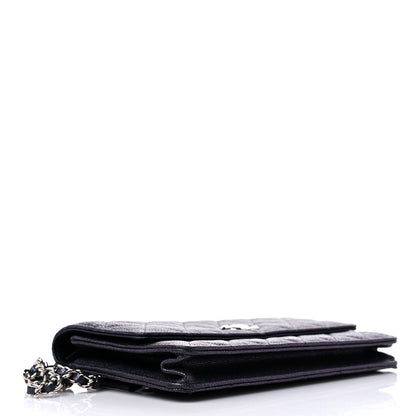 Chanel Iridescent Caviar Night by the C Pouch Clutch Black 3 of 11