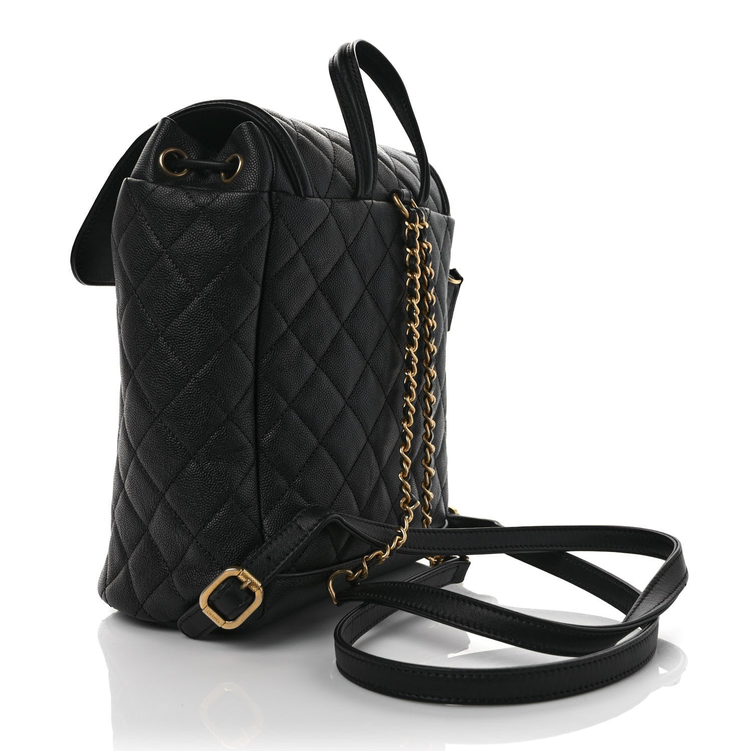 Chanel Caviar Quilted Filigree Backpack Black 3 of 10
