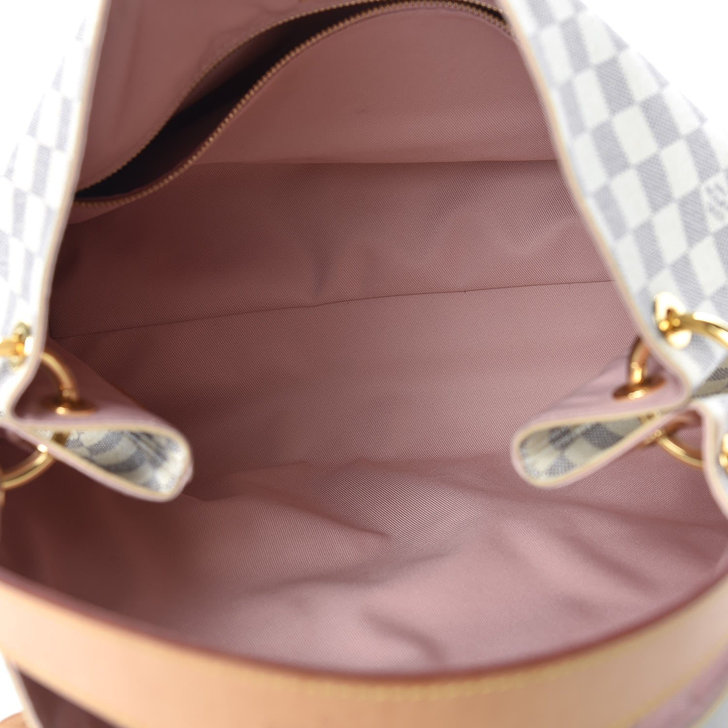Louis Vuitton Damier Azur Graceful MM Rose Ballerine 5 of 22
