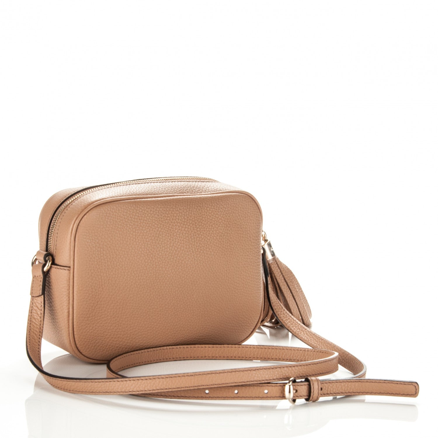 Gucci Pebbled Calfskin Small Soho Disco Bag Rose Beige 3 of 7