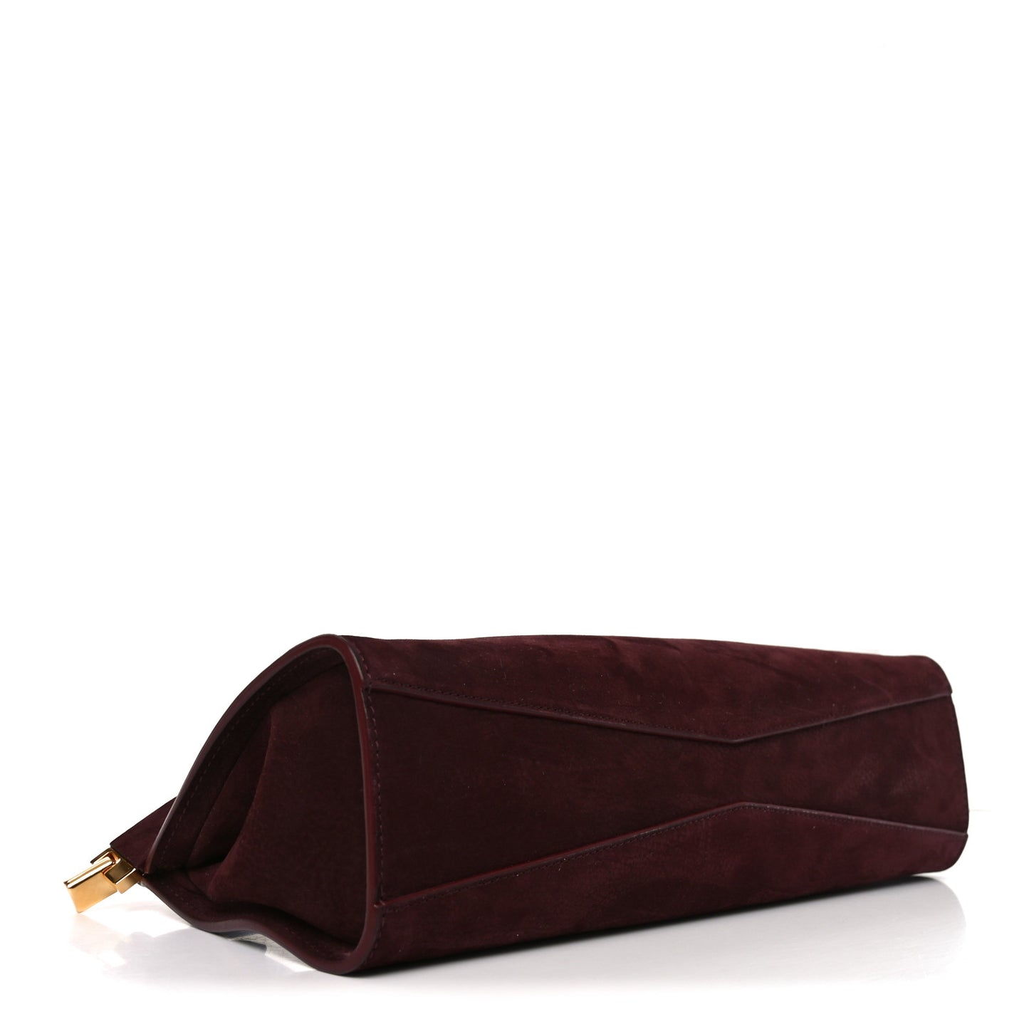 Nubuck Medium Le Click East West Bag Rouge Grenat