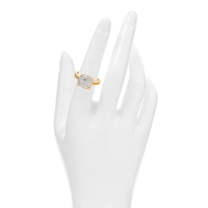 David Yurman 18K Yellow Gold Diamond 11mm Chatelaine Pave Ring 54 6.75 2 of 5