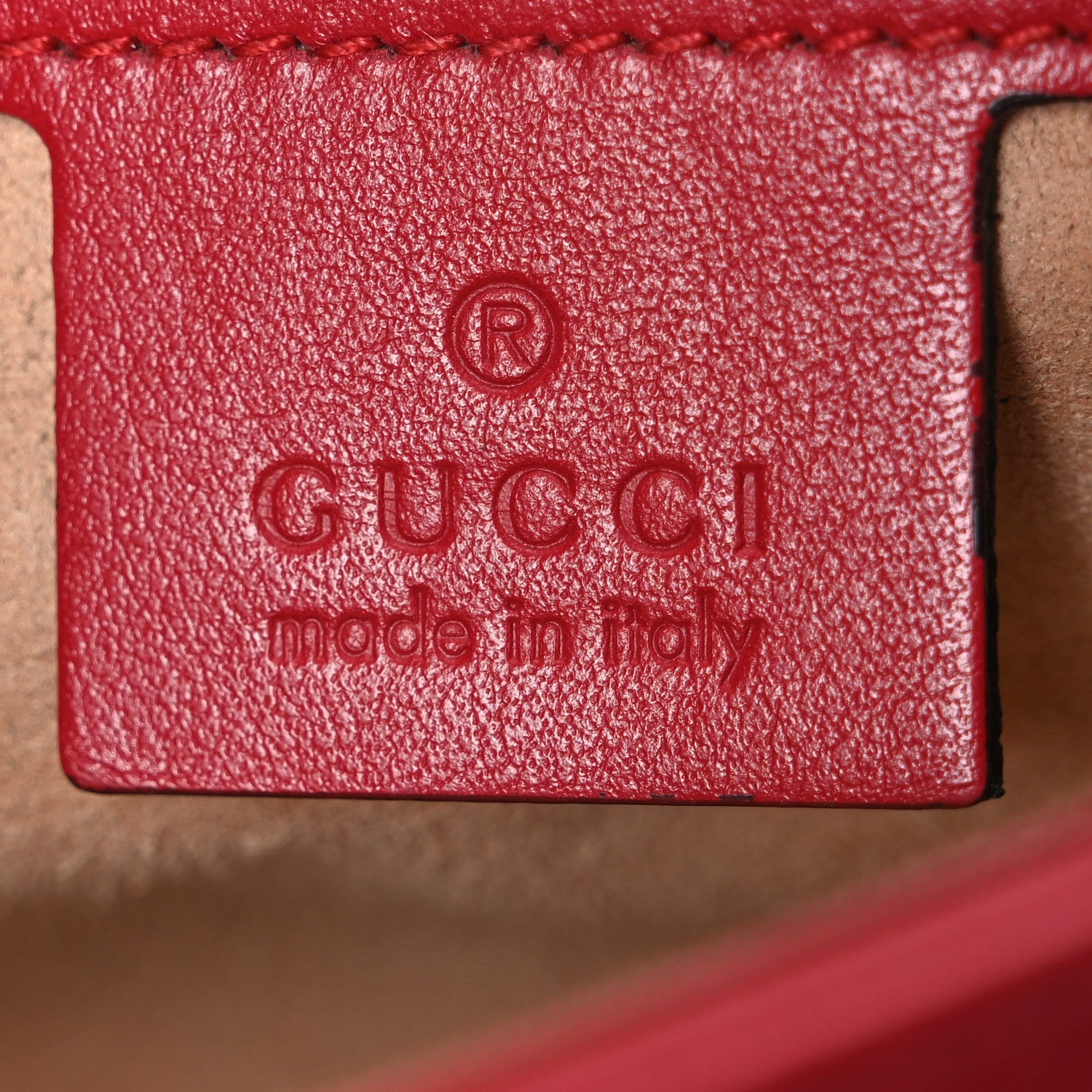Gucci Calfskin Matelasse Small GG Marmont Shoulder Bag Hibiscus Red 6 of 10