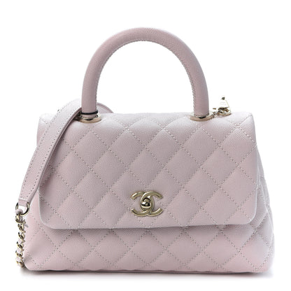 Chanel Caviar Quilted Mini Coco Handle Flap Lilas Lilac 1 of 10