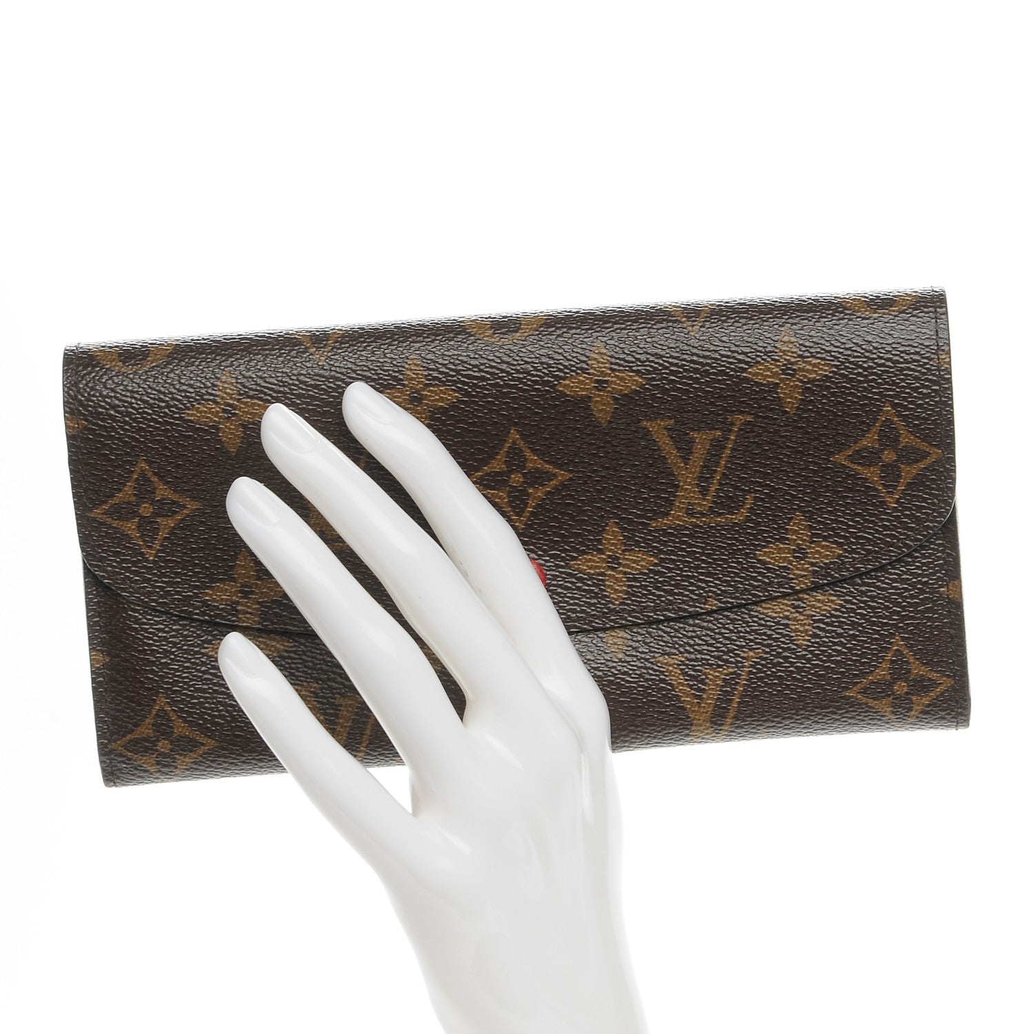 Louis Vuitton Monogram Emilie Wallet Red 2 of 9