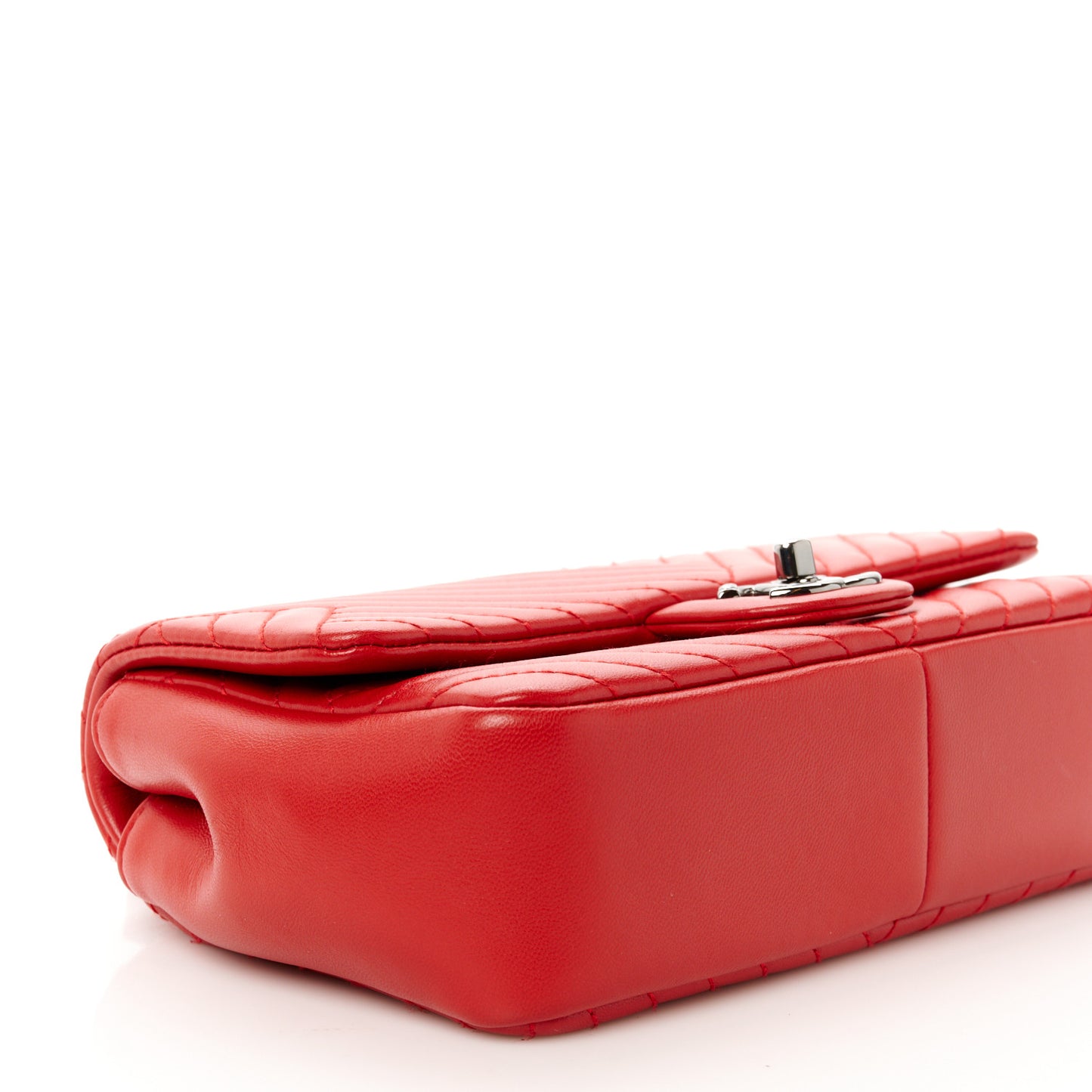 Lambskin Small CC Crossing Flap Red