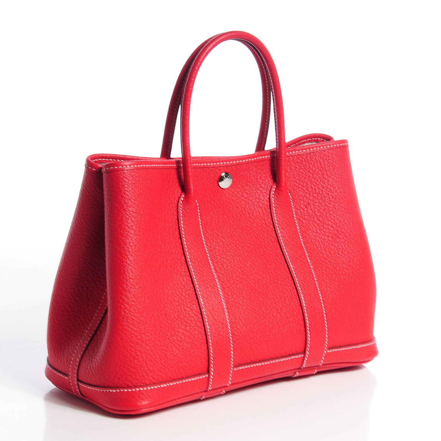 Hermes Vache Country Garden Party Tote TPM Rouge Casaque 2 of 9