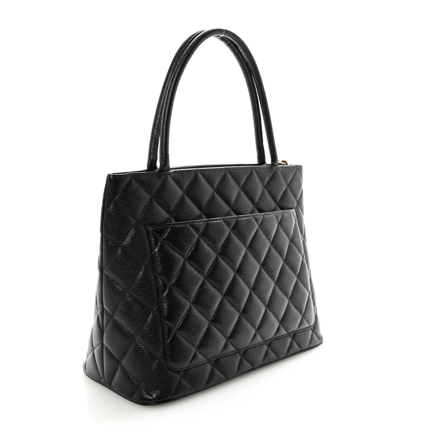 Chanel Caviar Quilted Medallion Tote Black 3 of 10