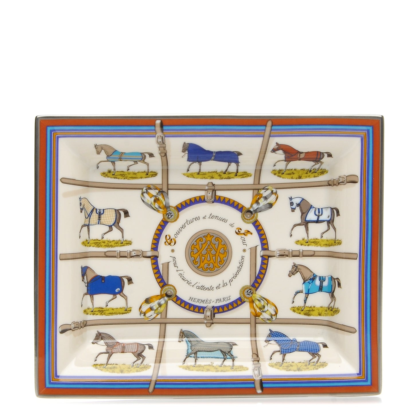 Porcelain Couvertures Et Tenues De Jour Change Tray