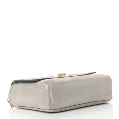 Jimmy Choo Suede Mini Ruby Chain Crossbody Silver 4 of 8