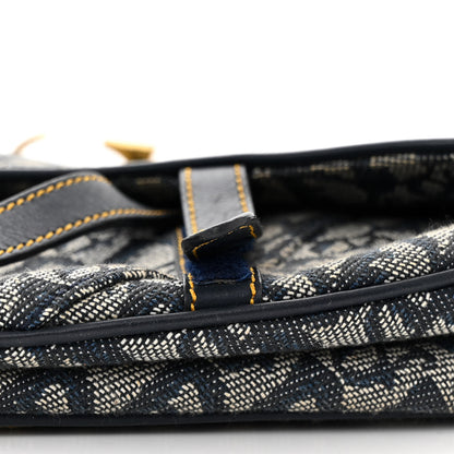 Christian Dior Monogram Saddle Bag Blue 9 of 11