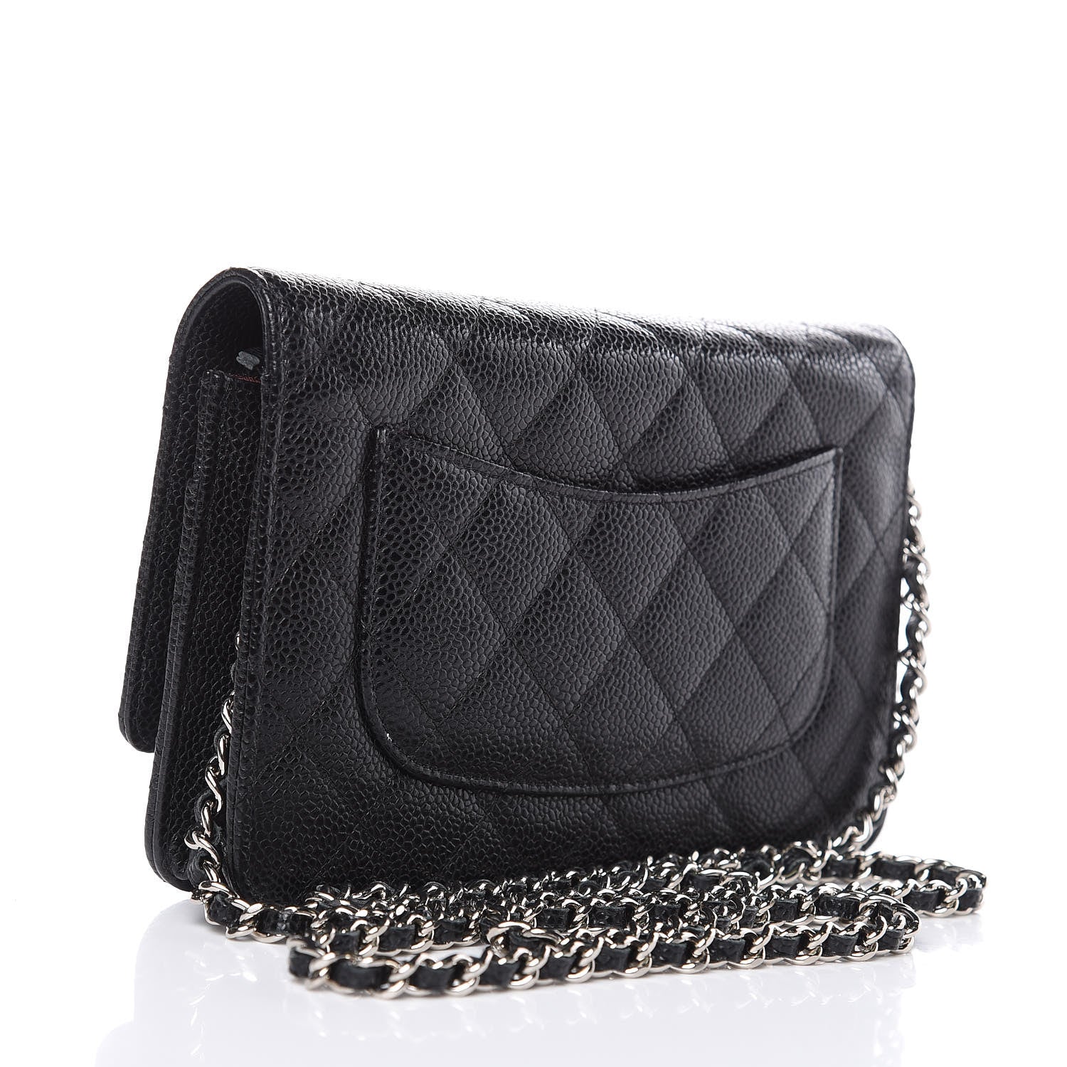 Chanel Caviar Quilted Wallet On Chain WOC Black 3 of 11