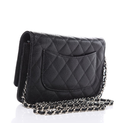 Chanel Caviar Quilted Wallet On Chain WOC Black 3 of 11