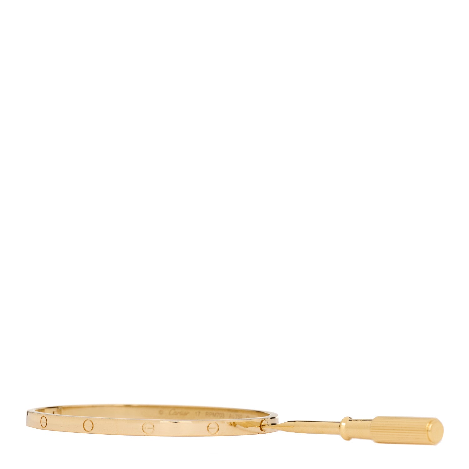 Cartier 18K Yellow Gold Small LOVE Bracelet 17 4 of 10