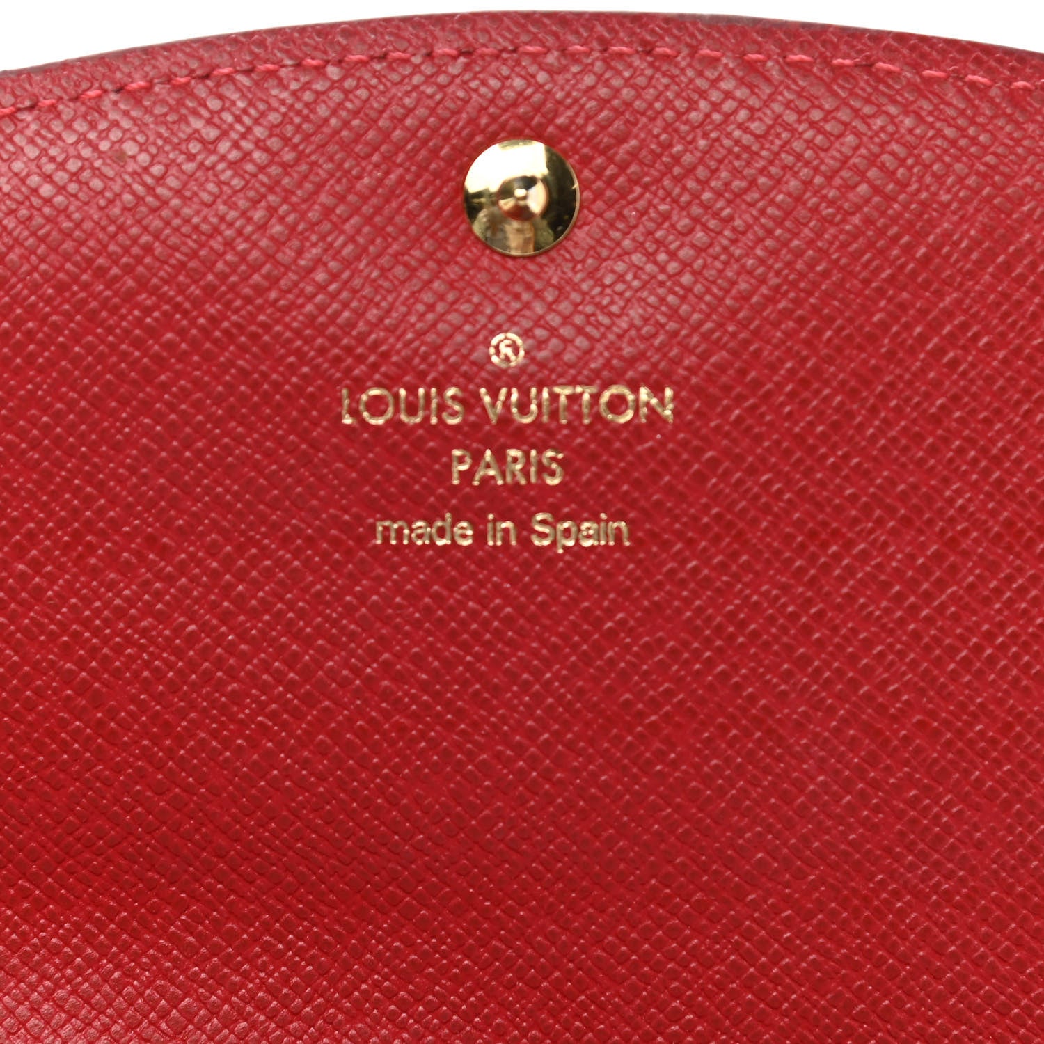 Louis Vuitton Damier Ebene Caissa Wallet Cherry 6 of 6