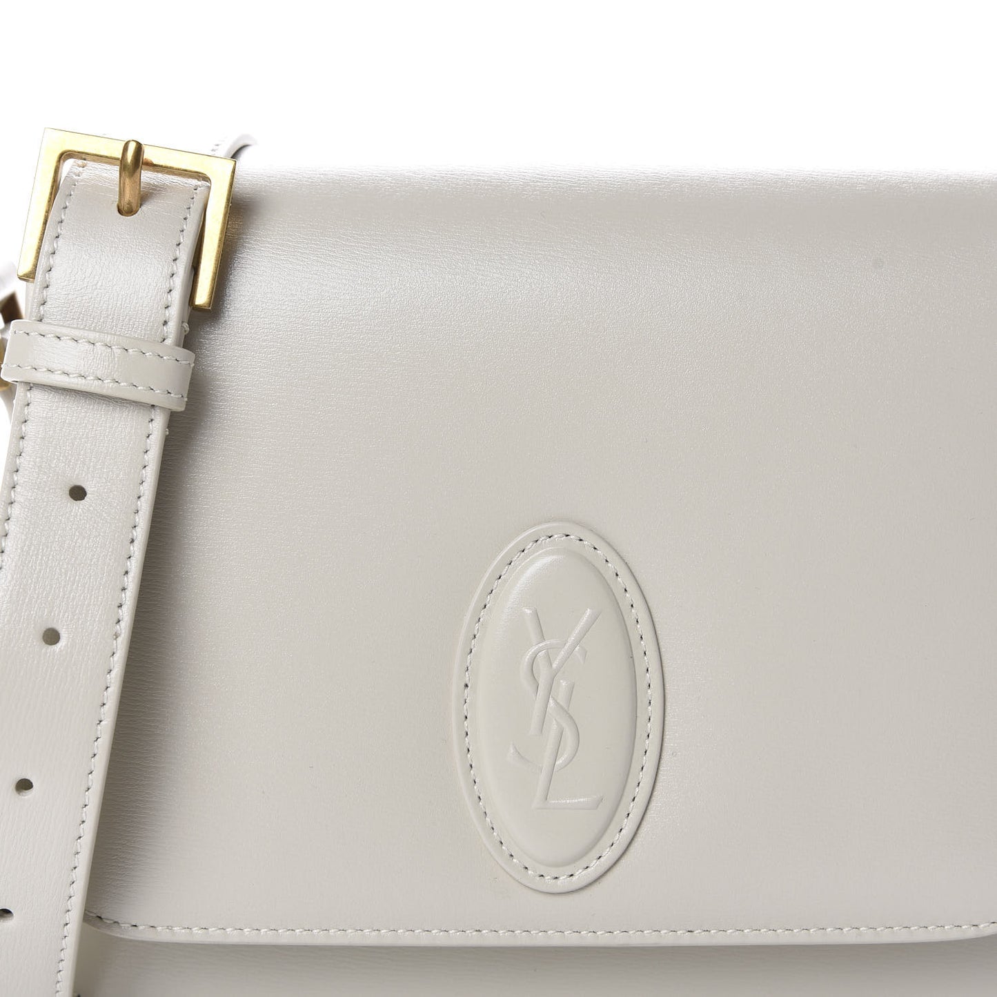 Calfskin Le 61 Shoulder Bag White