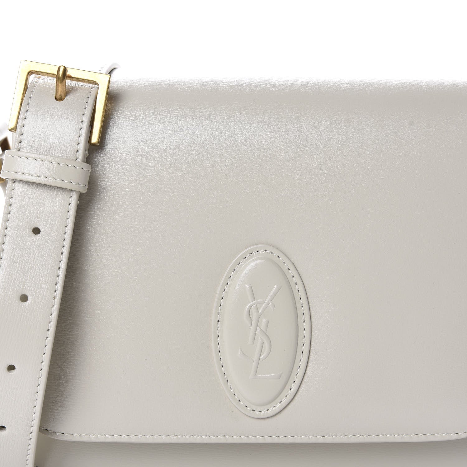 Saint Laurent Calfskin Le 61 Shoulder Bag White 10 of 10