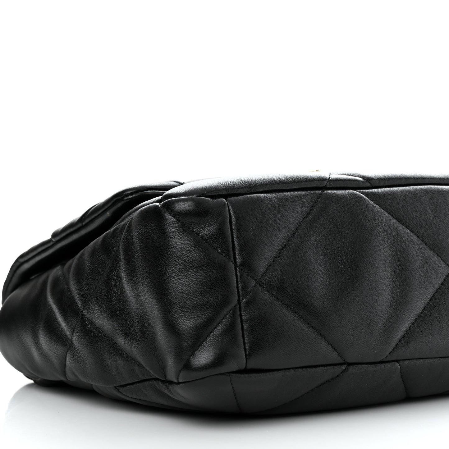 Lambskin Quilted Large Chanel 19 Flap Black