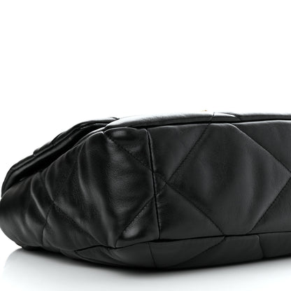 Chanel Lambskin Quilted Large Chanel 19 Flap Black 9 of 11