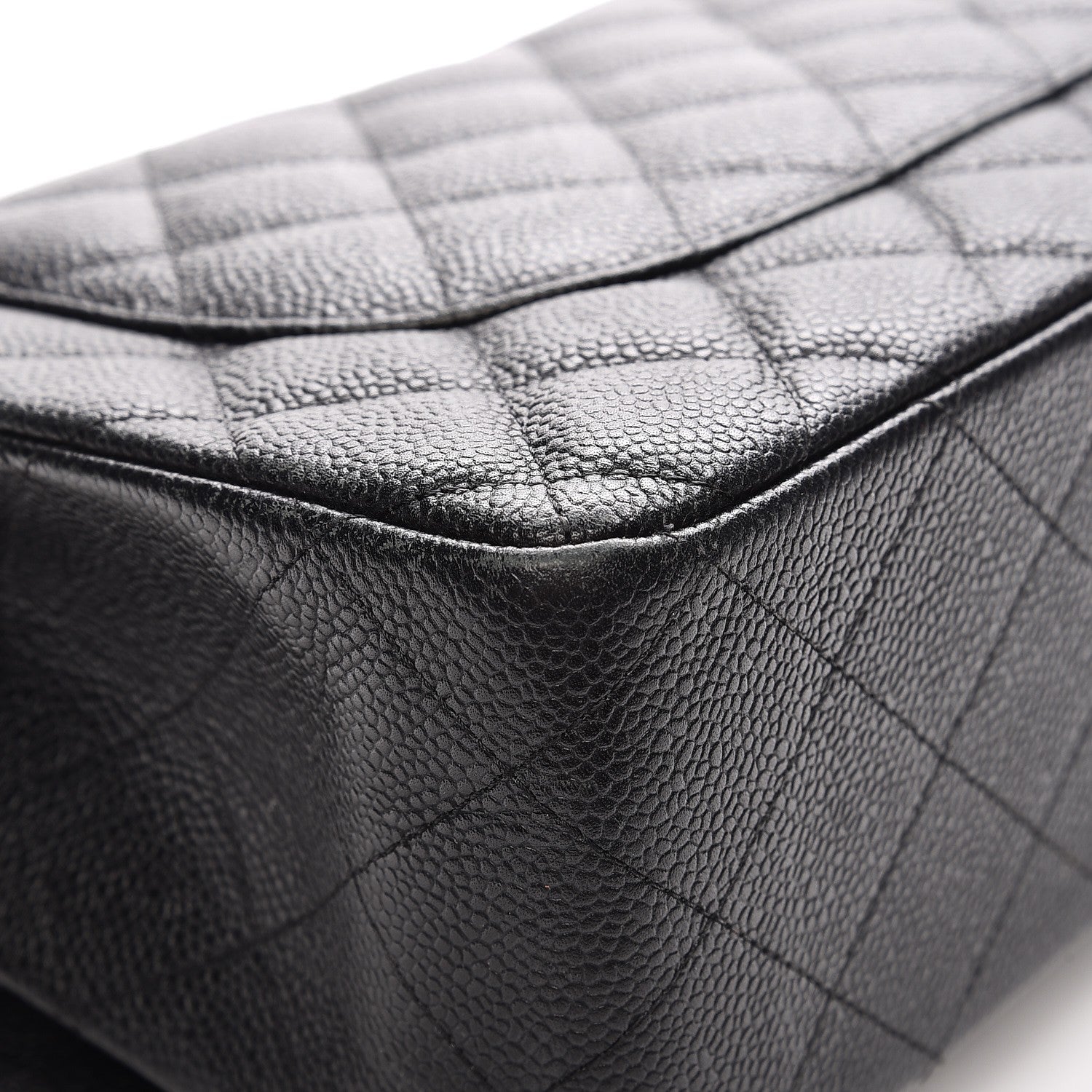 Chanel Caviar Quilted Jumbo Double Flap Black 9 of 13