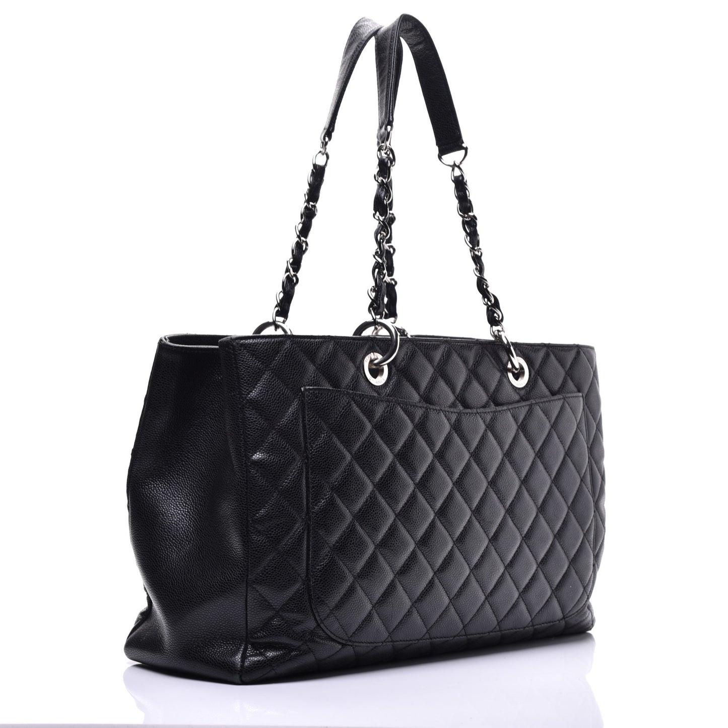 Caviar Quilted XL Grand Shopping Tote GST Black