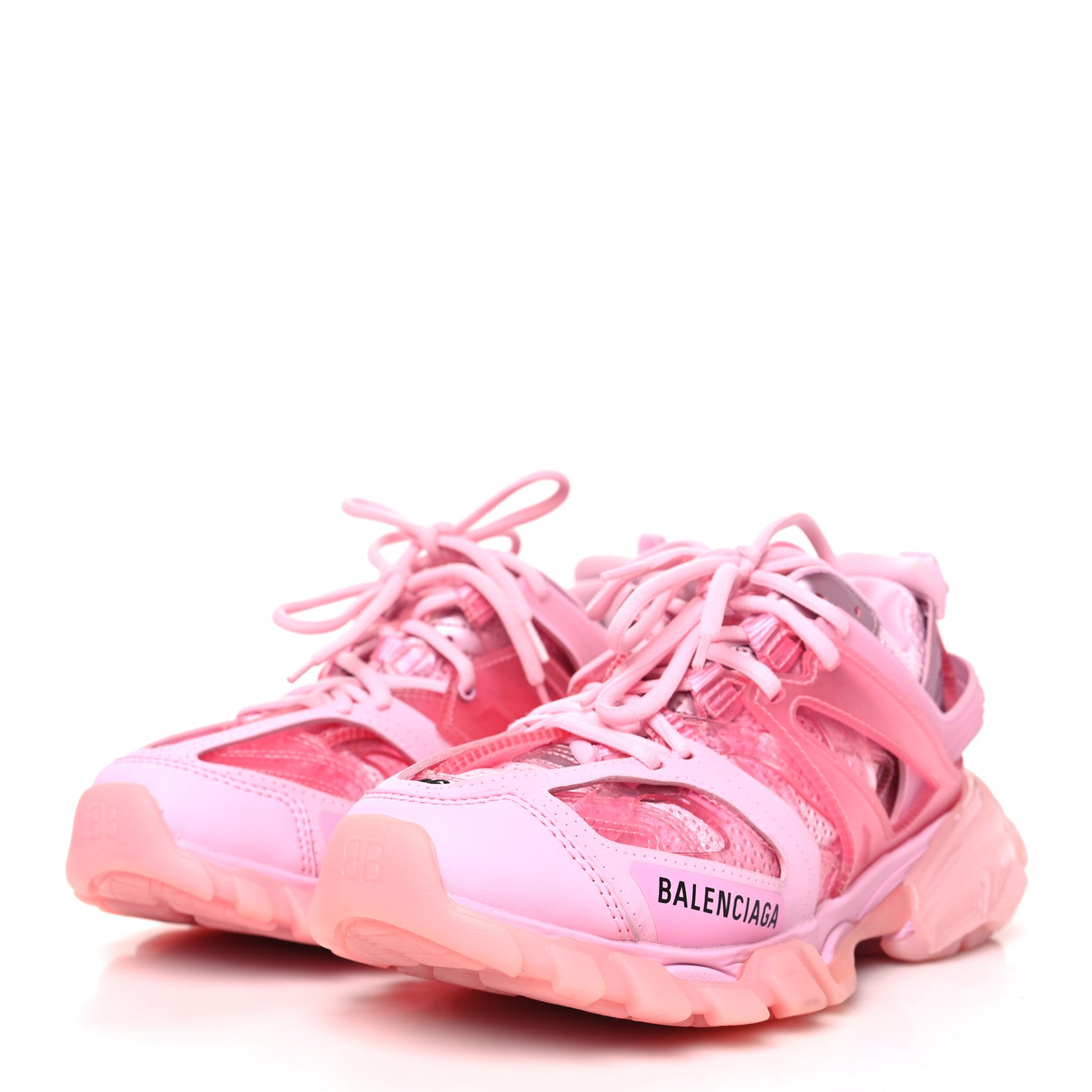 Balenciaga Mesh Nylon Womens Track Sneakers 36 Pink 3 of 8