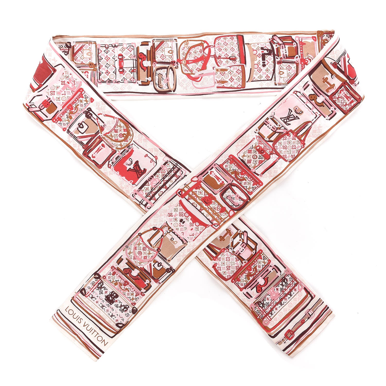 Louis Vuitton Silk Malles Bandeau Grenadine 1 of 5