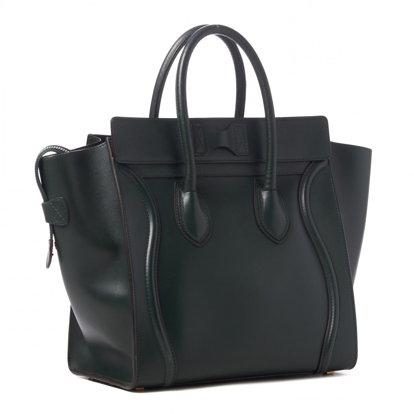 Smooth Calfskin Mini Luggage Emerald