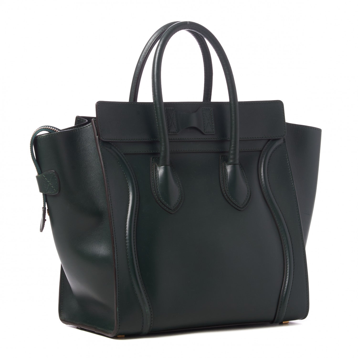 Celine Smooth Calfskin Mini Luggage Emerald 2 of 9
