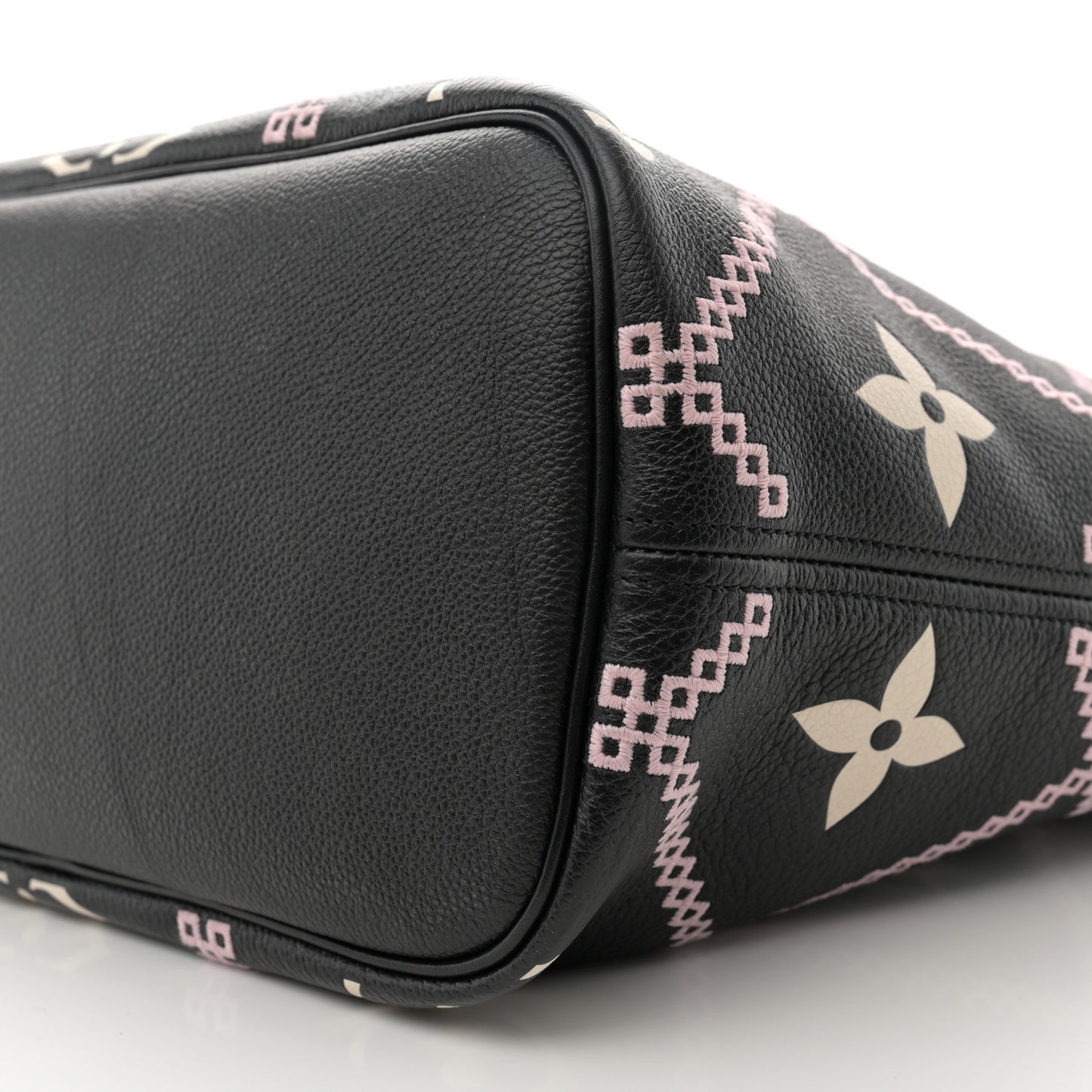 Empreinte Monogram Giant Broderies Neverfull MM Black