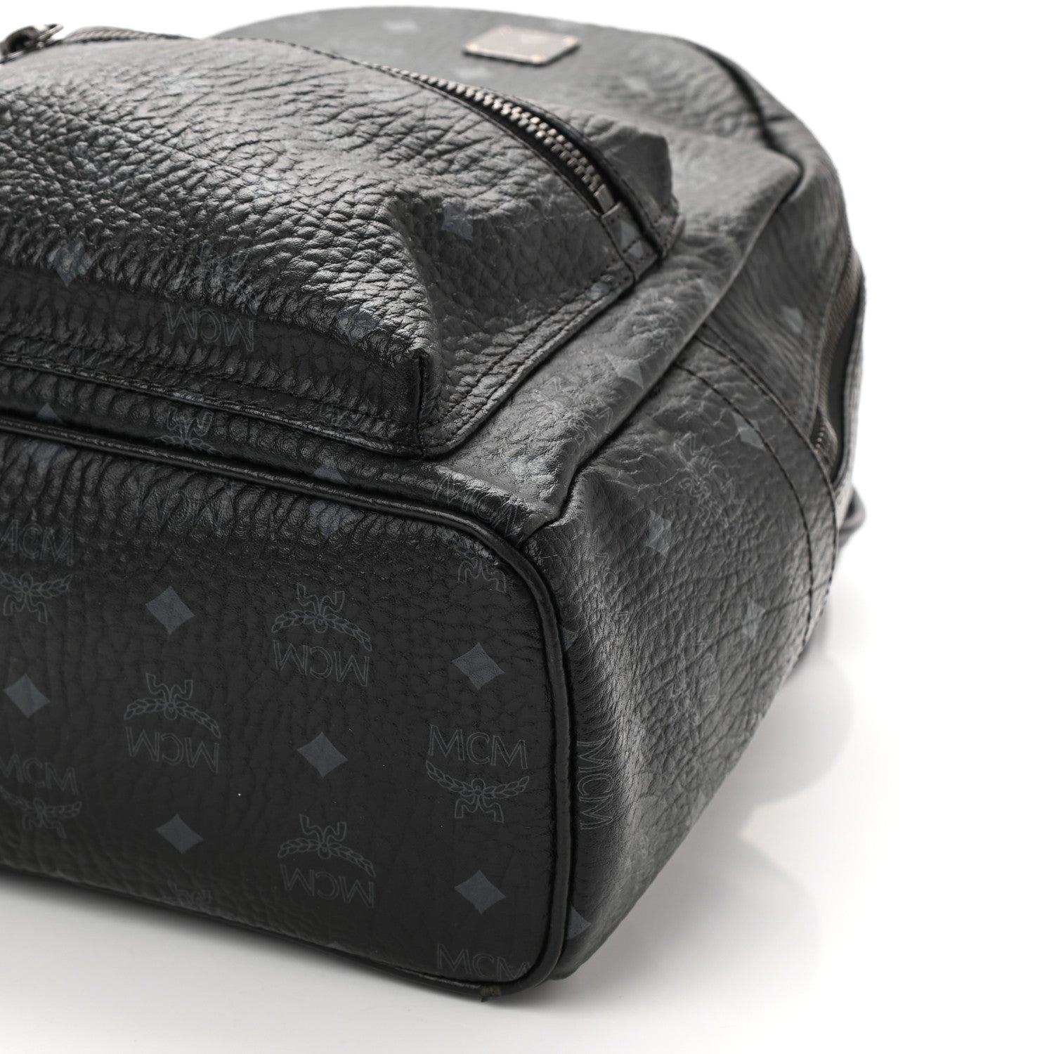 MCM Visetos Small Stark Backpack Black 8 of 9