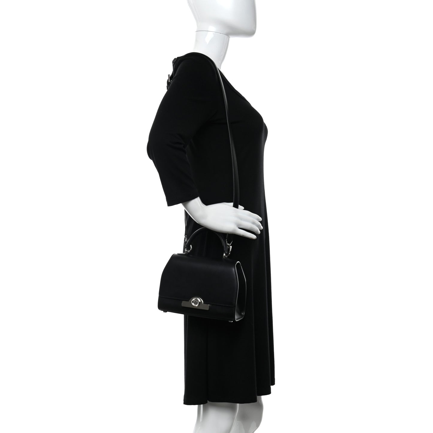 Box Calfskin Rejane BB Black