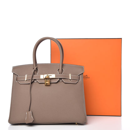 Hermes Togo Birkin 30 Etoupe 33 of 33
