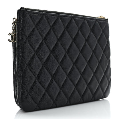 Chanel Caviar Trio Cosmetic Case Black 3 of 8