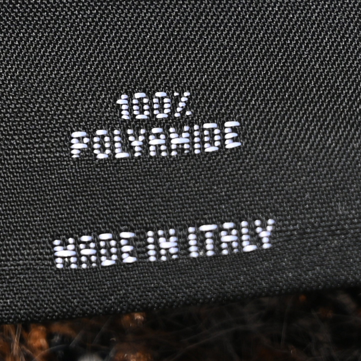 Polyamide Logo Cloche Hat L Ecru Brown Black Golden