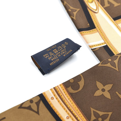 Louis Vuitton Silk Monogram Confidential Bandeau Brown 5 of 6