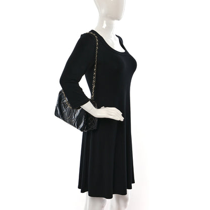 Chanel Vinyl Medium Rock and Chain Flap Black 2 of 10