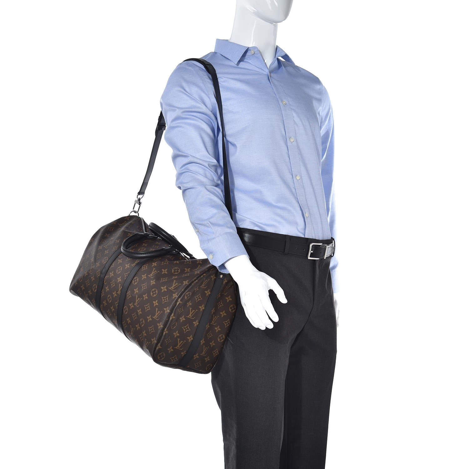 Louis Vuitton Monogram Macassar Keepall Bandouliere 45 2 of 7