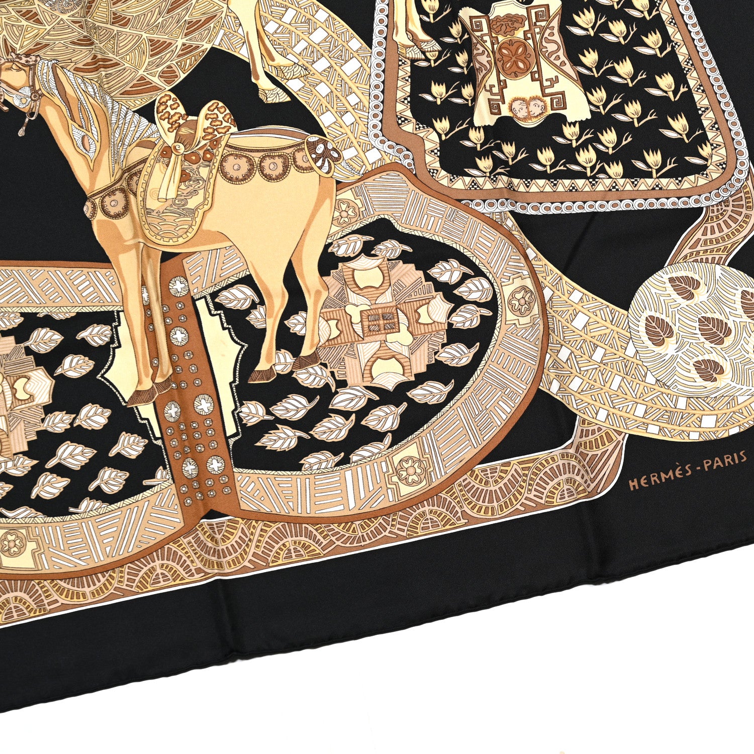 Hermes Silk Art Des Steppes Scarf 90 2 of 6